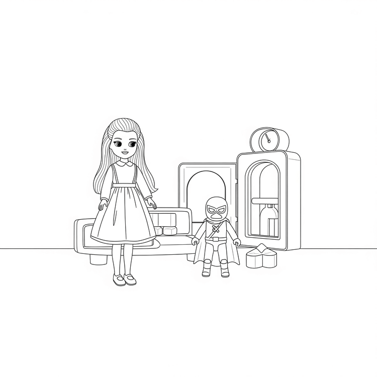 Escenarios y playsets para muñecas y muñecos