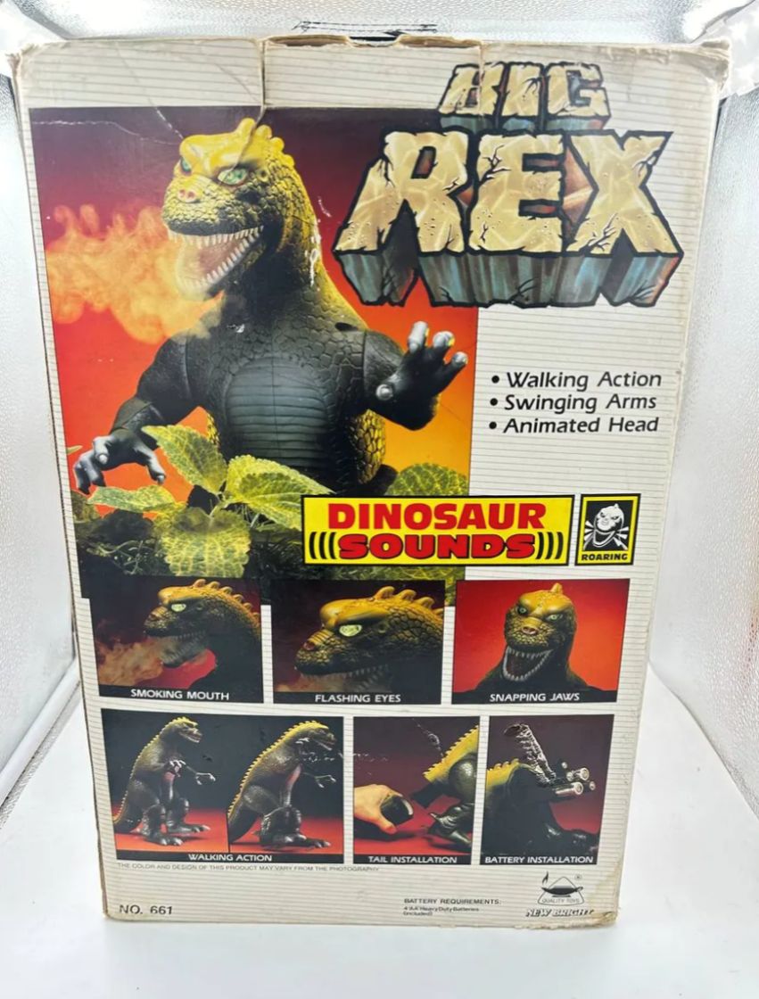 Godzilla New Bright En Caja Original Vintage Luz Y Sonido