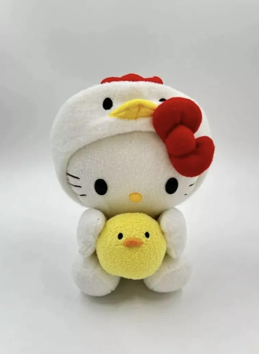 Hello Kitty Peluche Promocional De Yakult Japón Año De Pollo