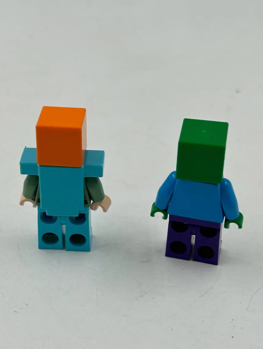 Lego Minecraft Alex Y Zombie 21154 Originales