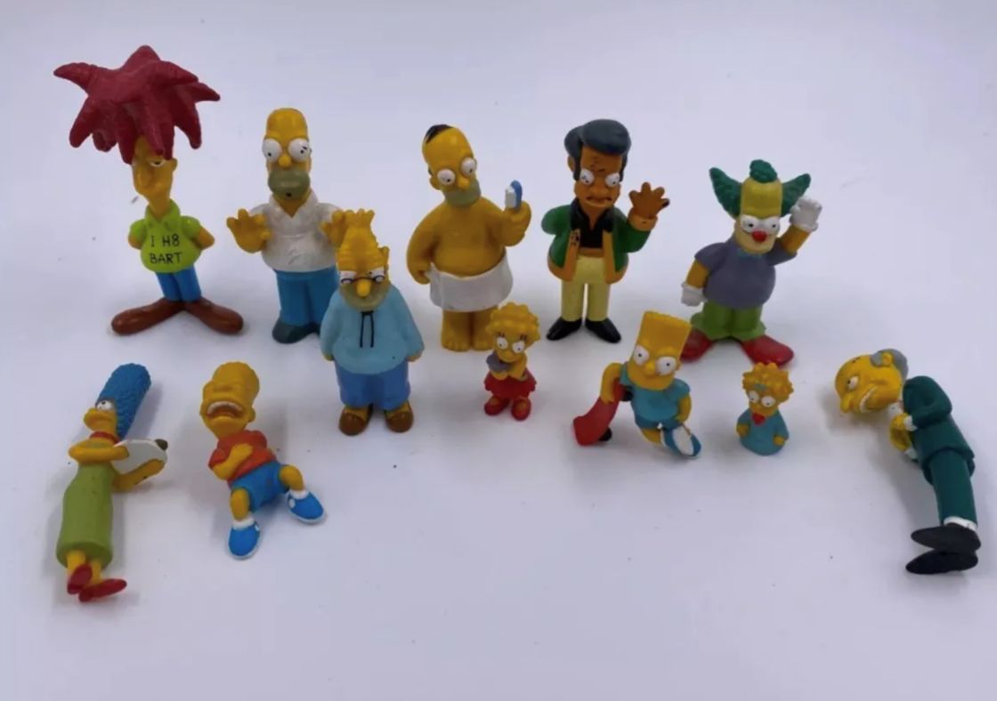 Los Simpson Set 12 Figuras Originales Fox Vingtage 1997