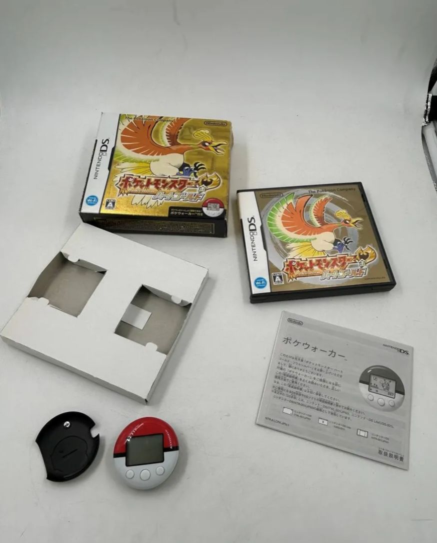 Pokemon Heart Gold Nintendo Ds Completo Japón Pokewalker