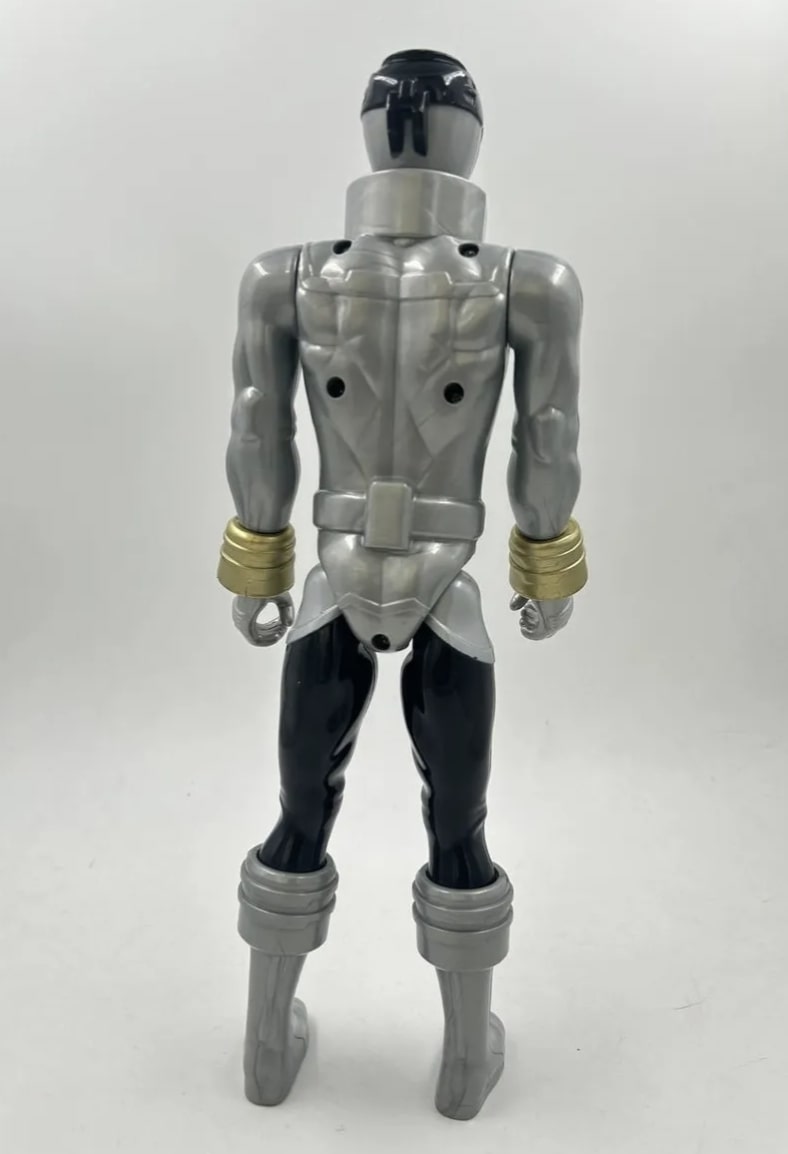 Power Rangers Super Megaforce 30 Cm Silver Plateado Vintage