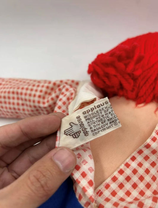 Raggedy Andy Ann 60 Cm Vintage Original Applause 60s Anabel