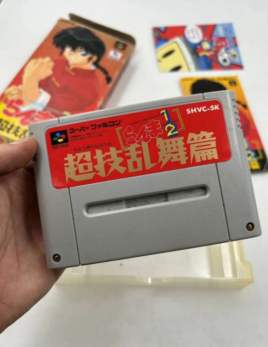 Ranma 1/2 Nintendo Super Famicon Video Juego Vintage