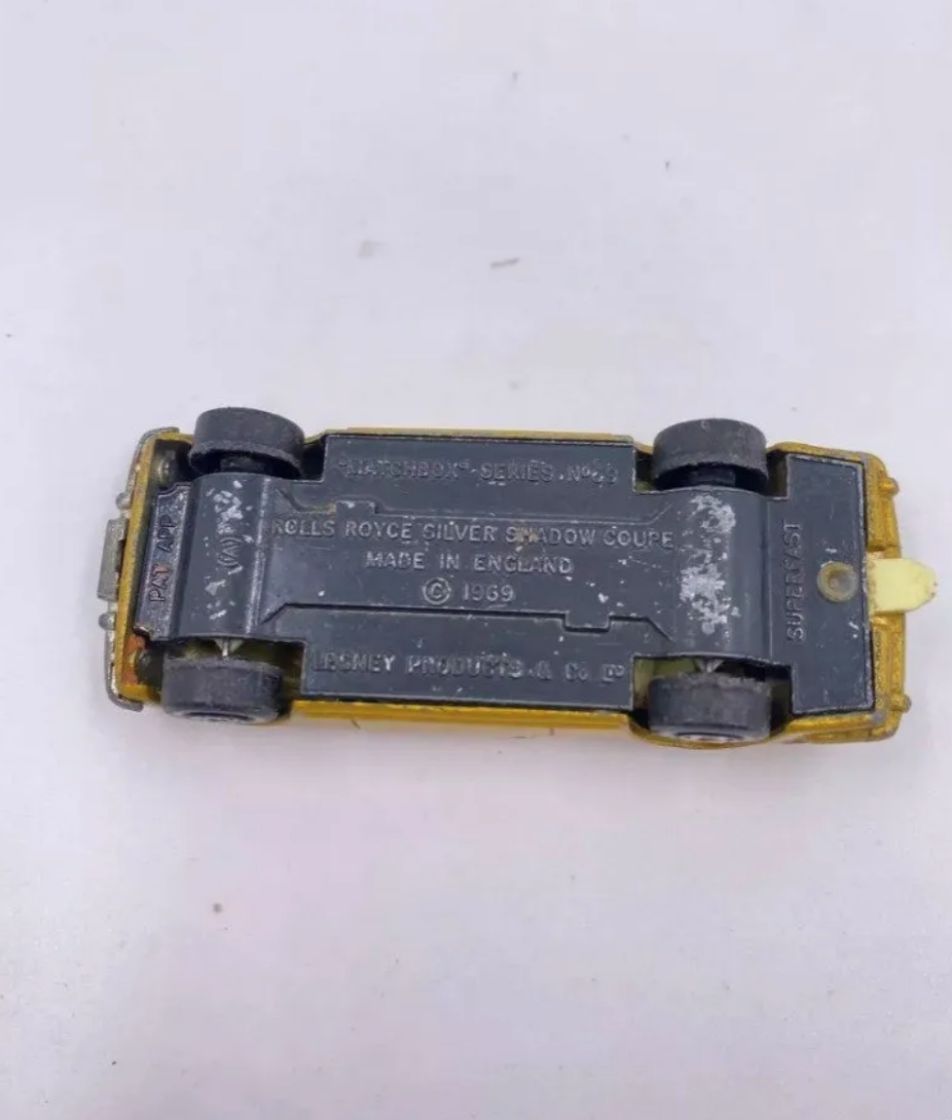 Rolls Royce Silver Shadow Coupe Matchbox 1969 Vintage Lesney