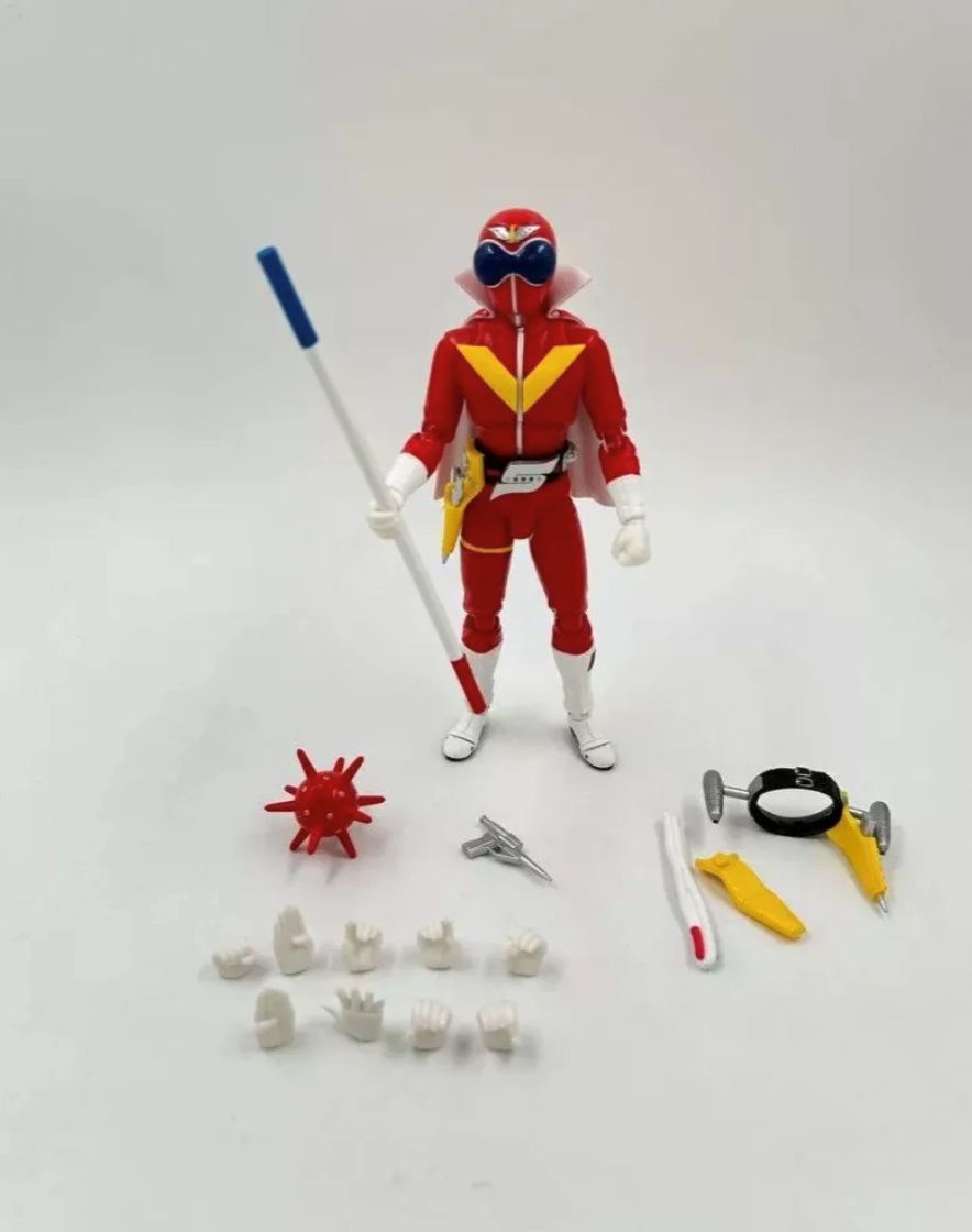Sentai Gorenger Akarenger Figura Acción Posable Evolution T