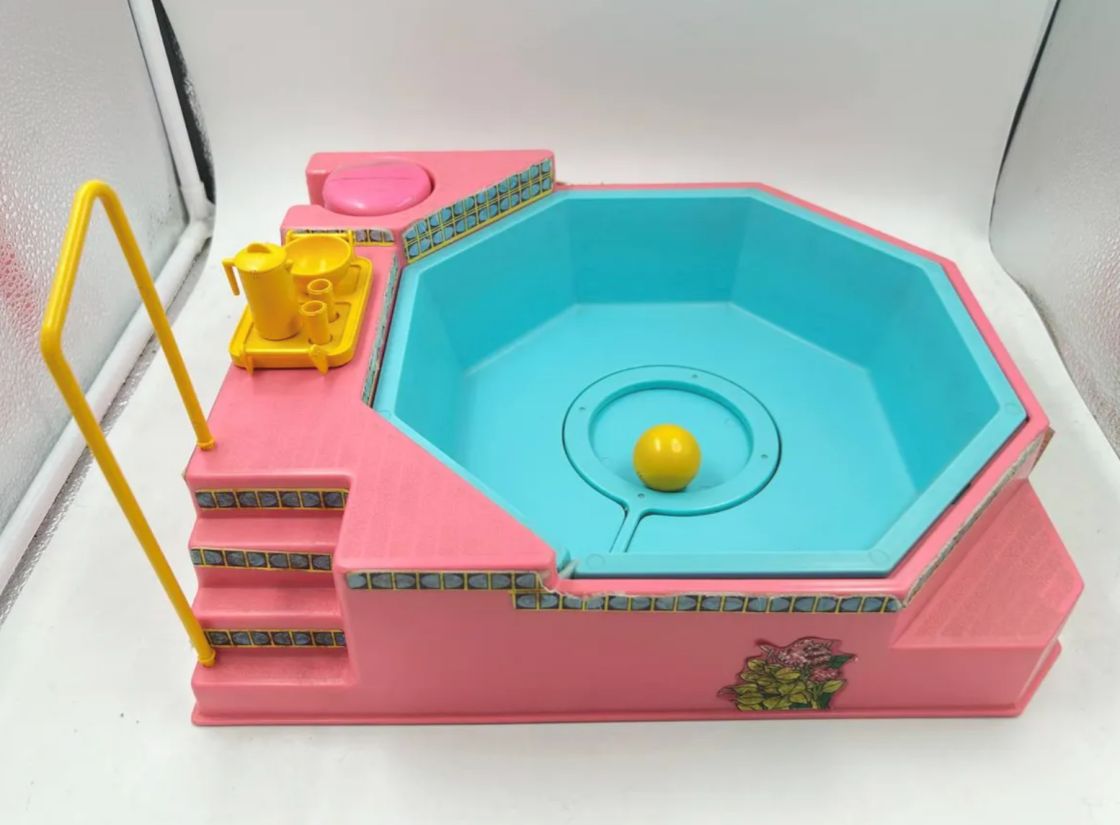 Set Barbie Jacuzzi Hecho En México Aurimat Mattel 1983