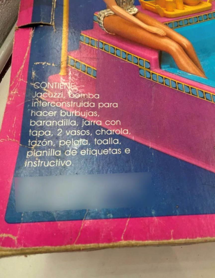 Set Barbie Jacuzzi Hecho En México Aurimat Mattel 1983