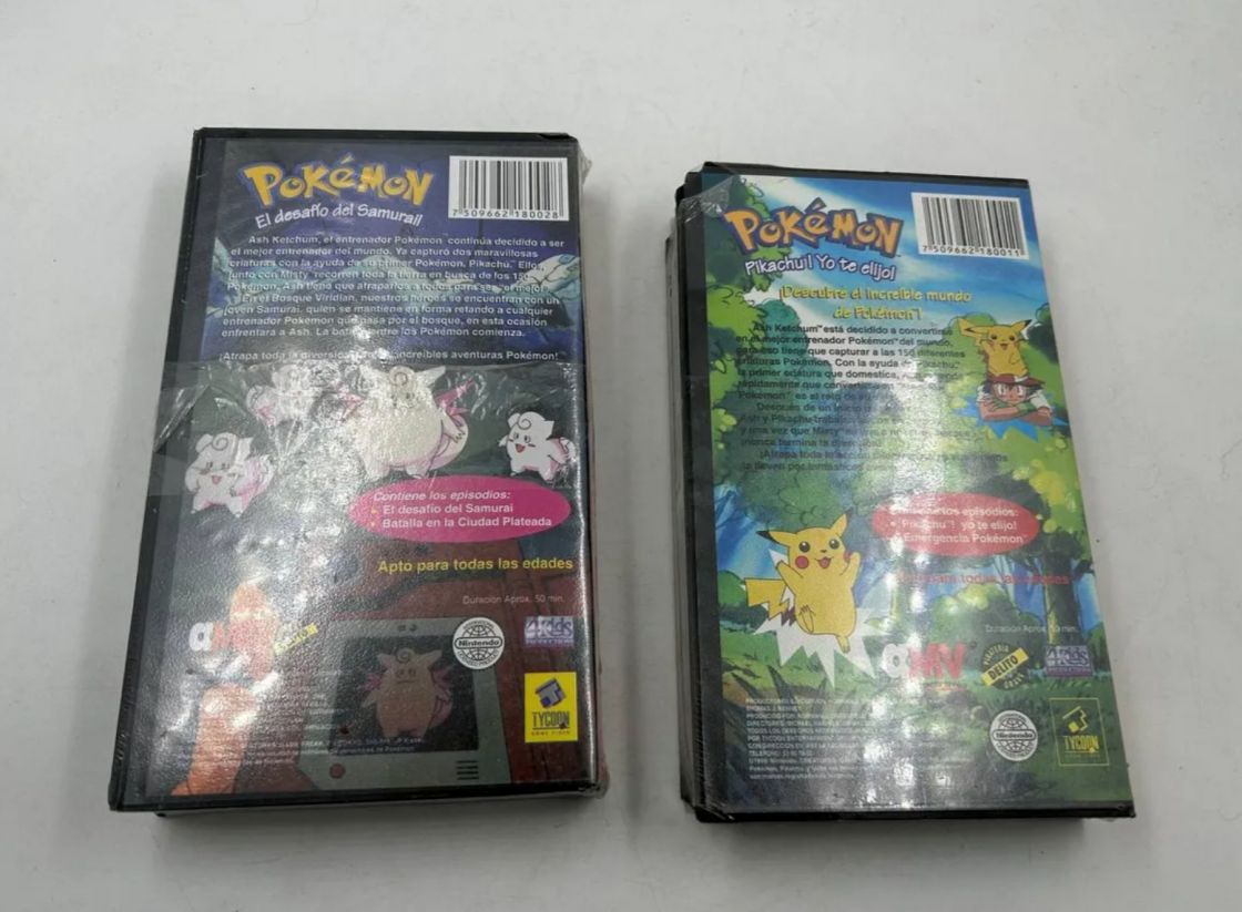 Vhs Pokemon Película En Empaque Original Sellado Nintendo 99
