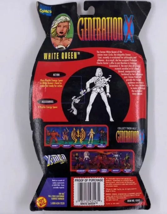 White Queen Emma Frost Blanca X Men Toybiz Marvel Vintage 96