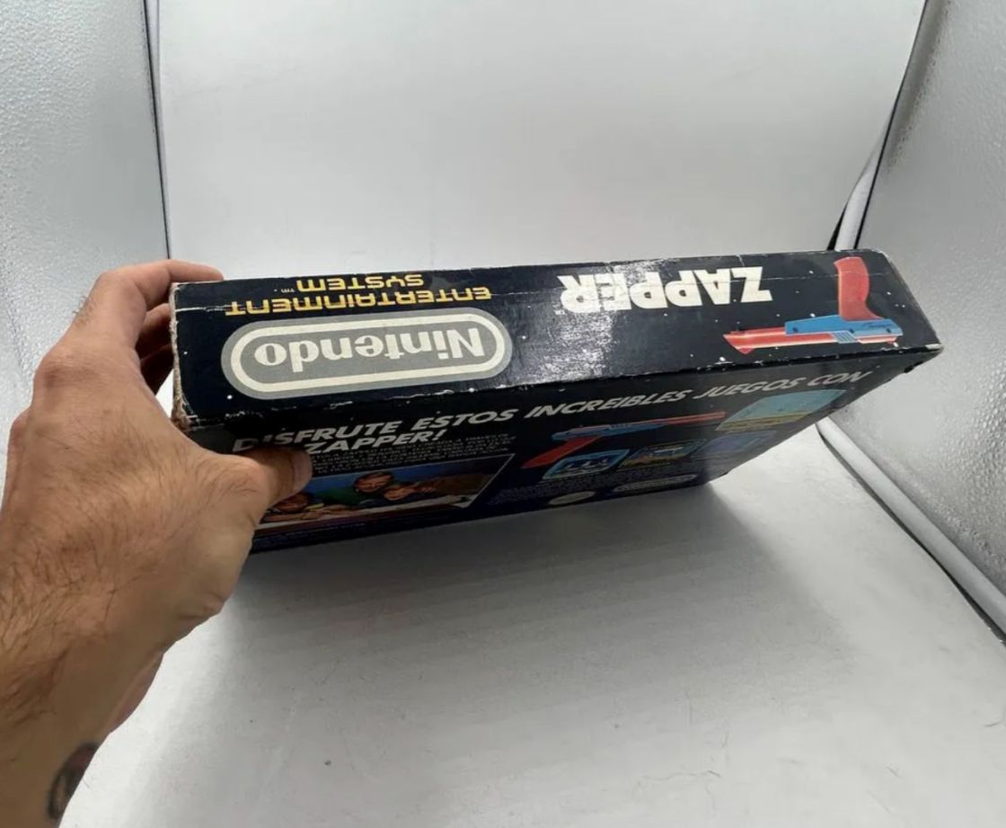Zapper Nintendo Nes Pistola Caja Original Vintage 1988