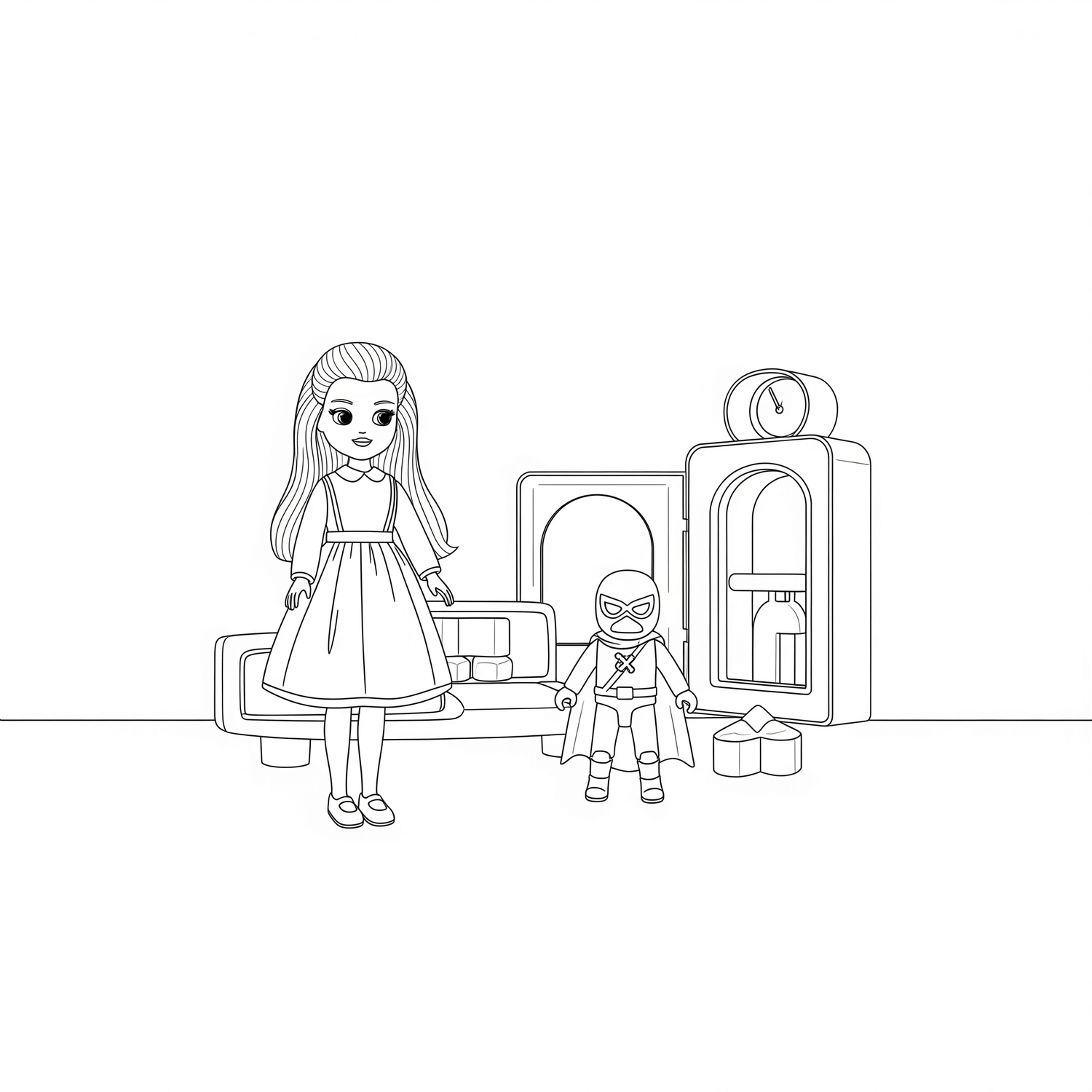 Escenarios y playsets para muñecas y muñecos