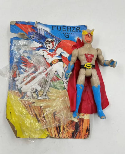 Fuerza G Gachaman Bootleg Mexico Vintage Figura Completo