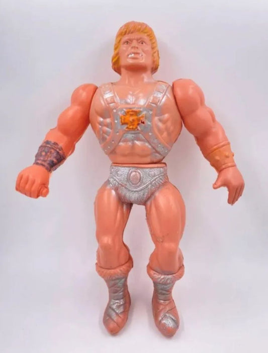 He Man Bootleg Mexicano Motu Vintage Plástico Soplado 40 Cm