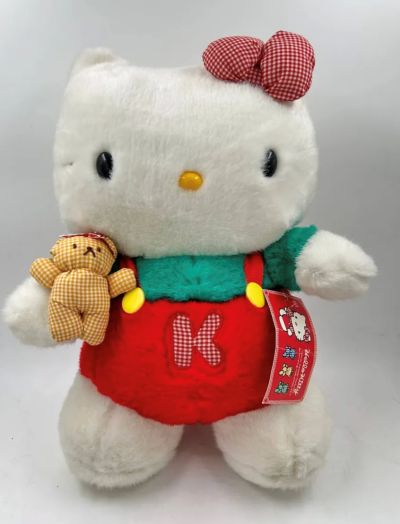 Hello Kitty Sanrio Primer Logo Vintage Japón Peluche