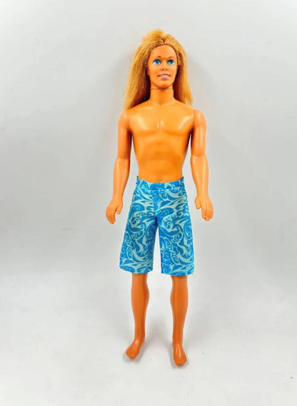 Ken De Barbie Mattel Vintage 1968 Cabello Largo Playa Surf