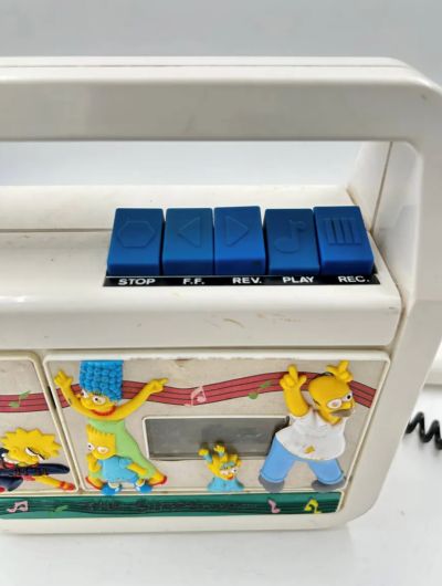 Los Simpson Grabadora Casetes Microfono Original 1990 Fox