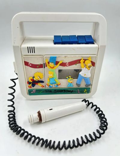 Los Simpson Grabadora Casetes Microfono Original 1990 Fox
