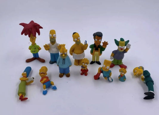 Los Simpson Set 12 Figuras Originales Fox Vingtage 1997