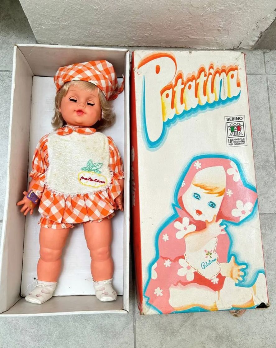 Muñeca Patatina De La Marca Serbino Italiana Años 60 S