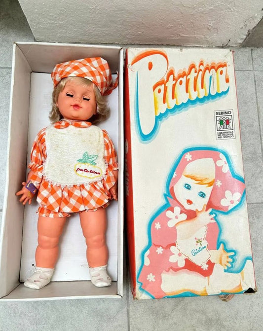Muñeca Patatina De La Marca Serbino Italiana Años 60 S