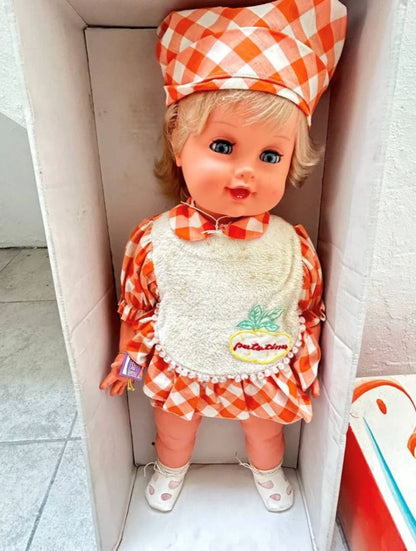 Muñeca Patatina De La Marca Serbino Italiana Años 60 S