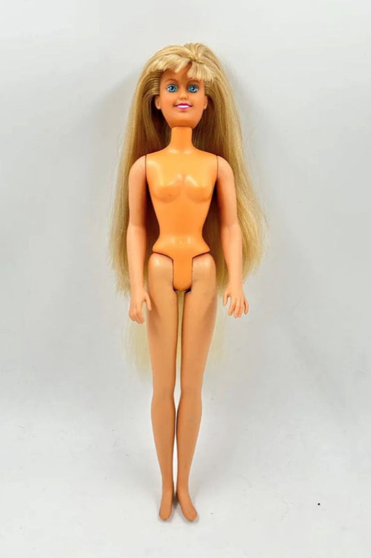 Muñeca Rapunzel Cabello Largo Corto Hasbro 1988 Tipo Barbie