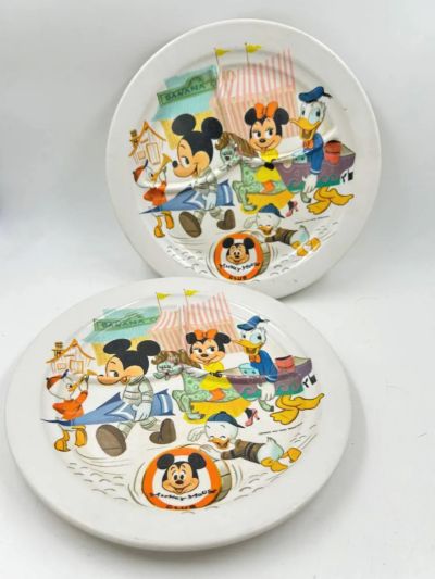 Platos Del Club Disney Vintage 50 S Melamina Holliwood Mex
