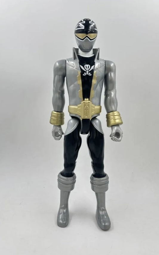 Power Rangers Super Megaforce 30 Cm Silver Plateado Vintage