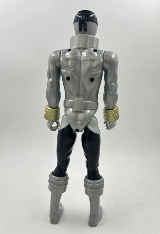 Power Rangers Super Megaforce 30 Cm Silver Plateado Vintage