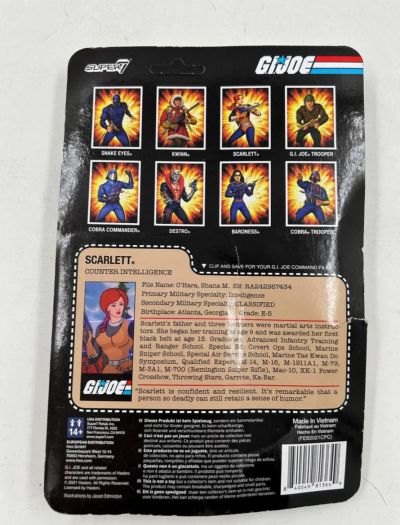 Scarlett Counter Intelligence Gi Joe Super 7 Unpunch