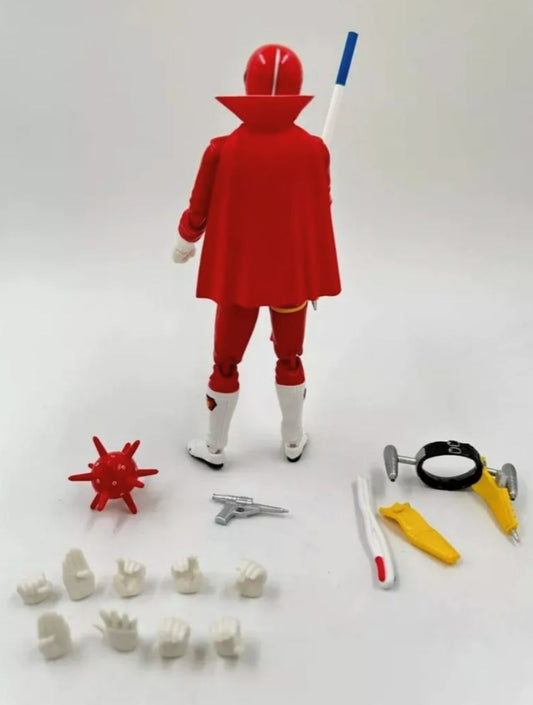 Sentai Gorenger Akarenger Figura Acción Posable Evolution T