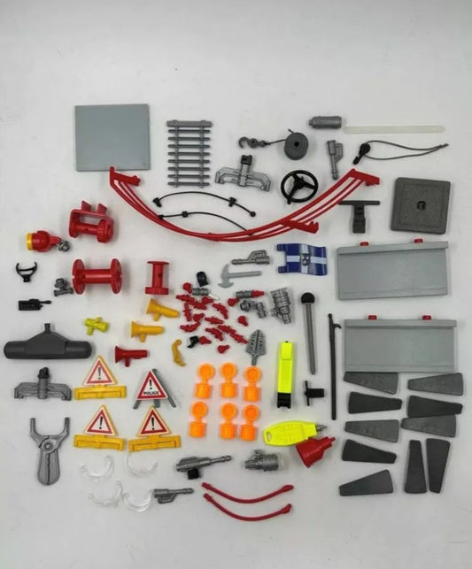 Set De Playmobil Bomberos Camión Helicoptero Edificio